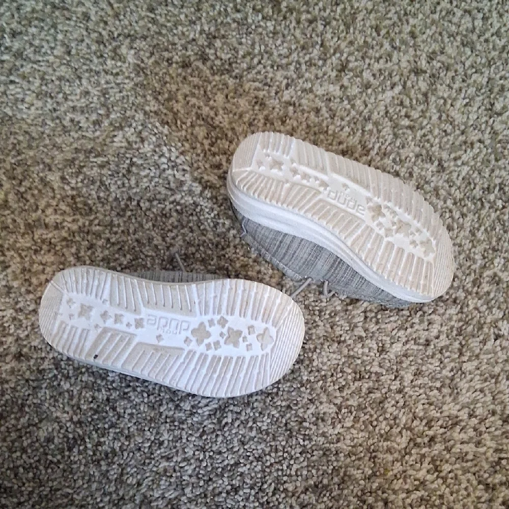 Hey Dude Kids Grey Slip-On Moccasins